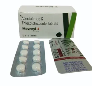 Aceclofenac 100mg Thiocolchicoside 4mg