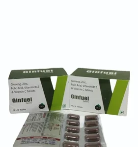GINSENG ZINC FOLIC ACID VITAMIN B12 & VITAMIN C