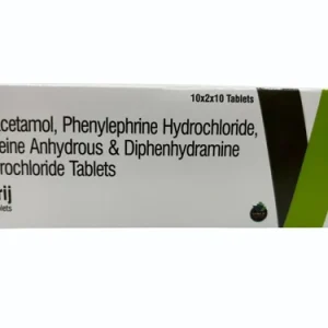 PARACETAMOL PHENYLEPHRINE CAFFEINE DIPHENYLHYDRAMINE